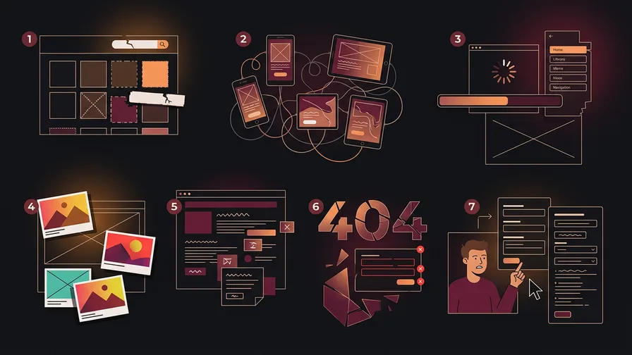 Illustration representing 7 signs it's time to redesign your website for when is it time to redesign your website? (7 signs you can't ignore)