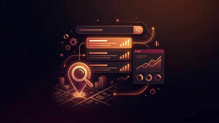 Illustration representing employ target keywords that focus on your local area for why does local seo matter to your brick-and-mortar business?